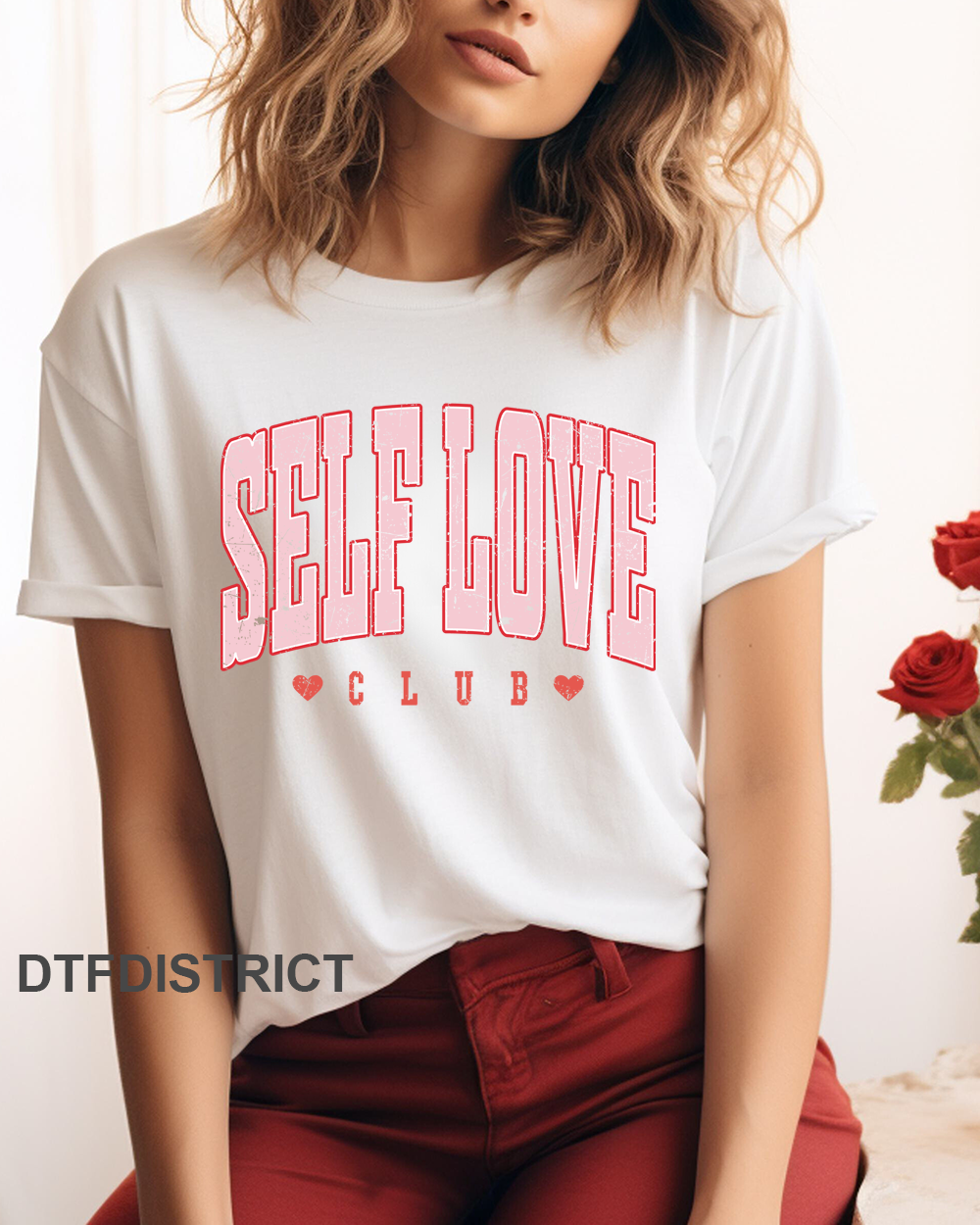 Self Love Club Full Color DTF Transfer